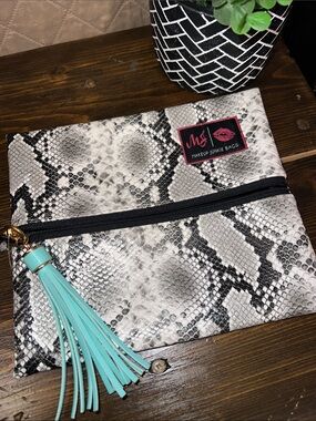 Makeup Junkie Bag Black&White Viper Small